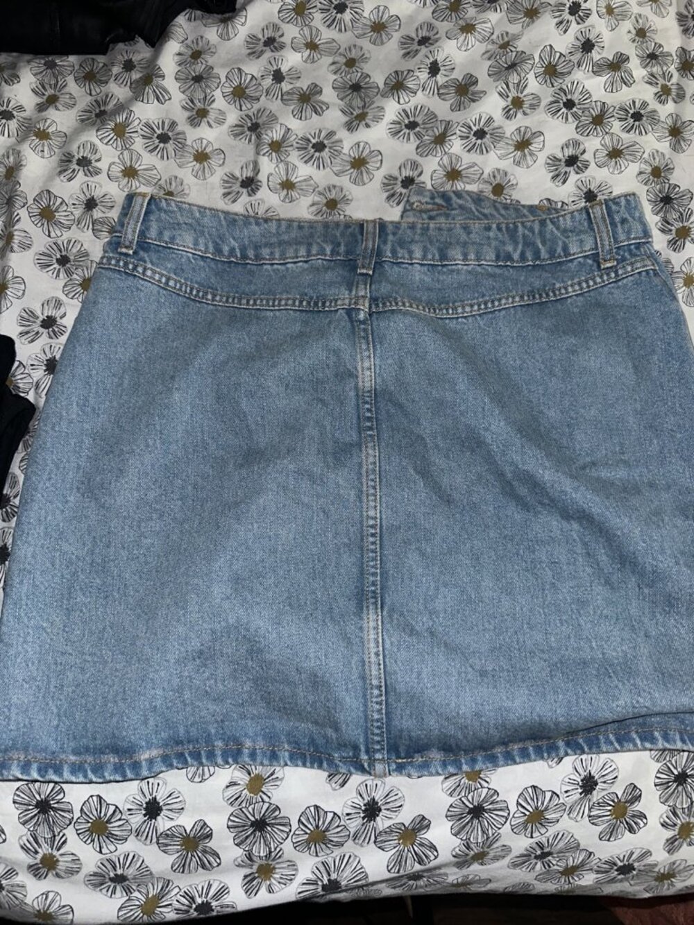 ASOS Design Light Wash Denim Mini Skirt, Sz 14/US10